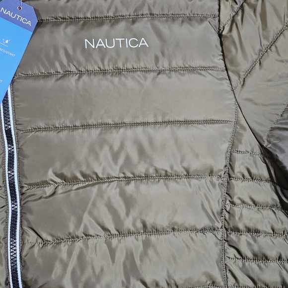 Nwt - Nautica Wind Resistant Jacket Men’s Large — Olive Brown - Picture 3 of 4